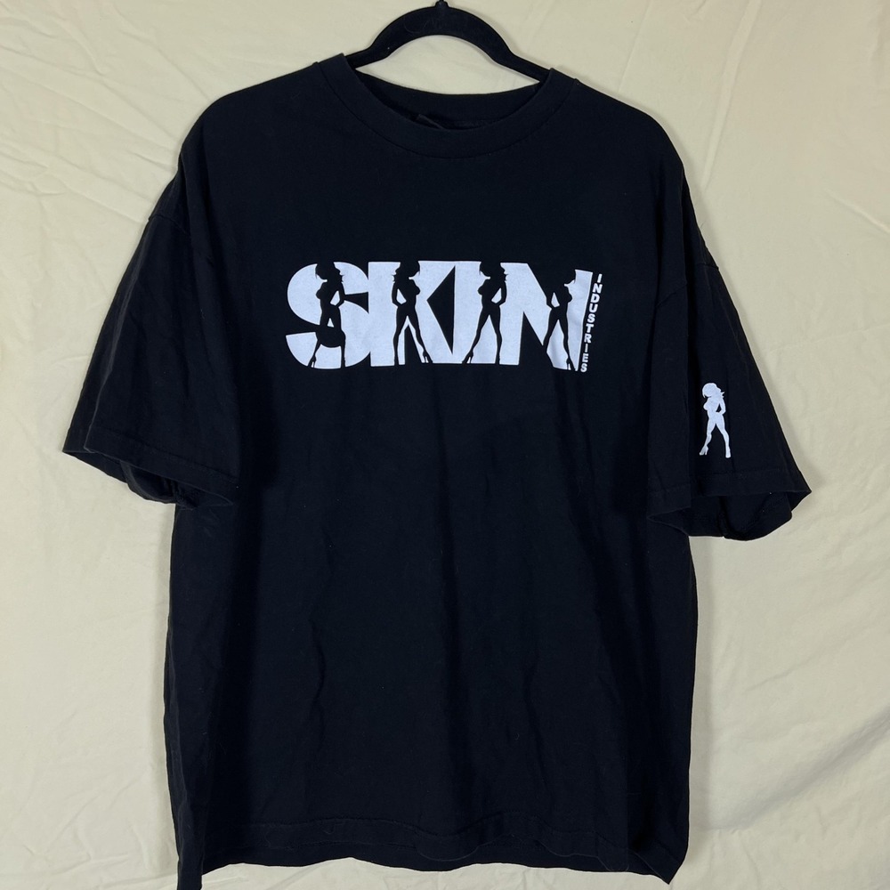 Y2K Skin Industries Shirt Mens XL Black Girl Baddies Tee Streetwear Grunge Skate